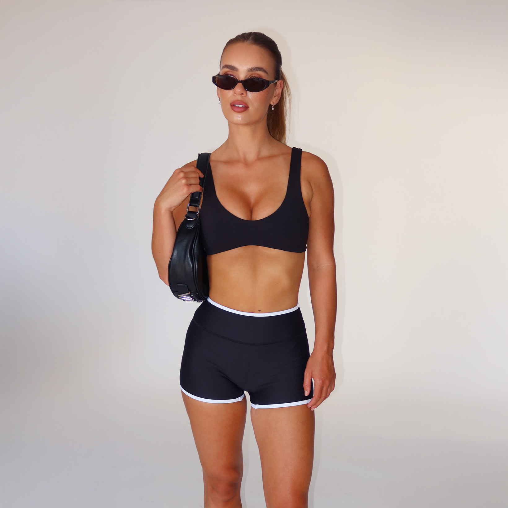 Delphine Crop | Midnight Black