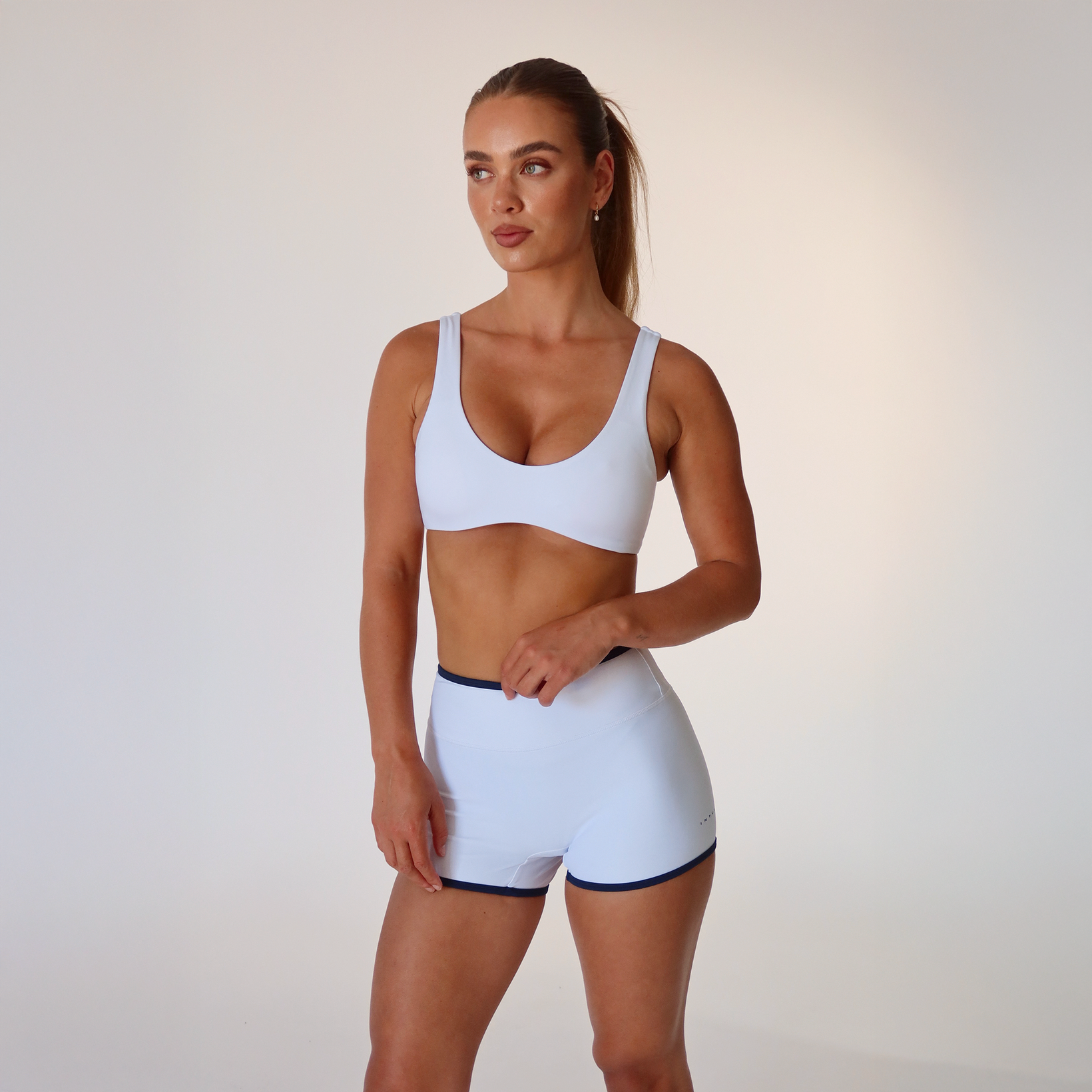 Delphine Crop | White