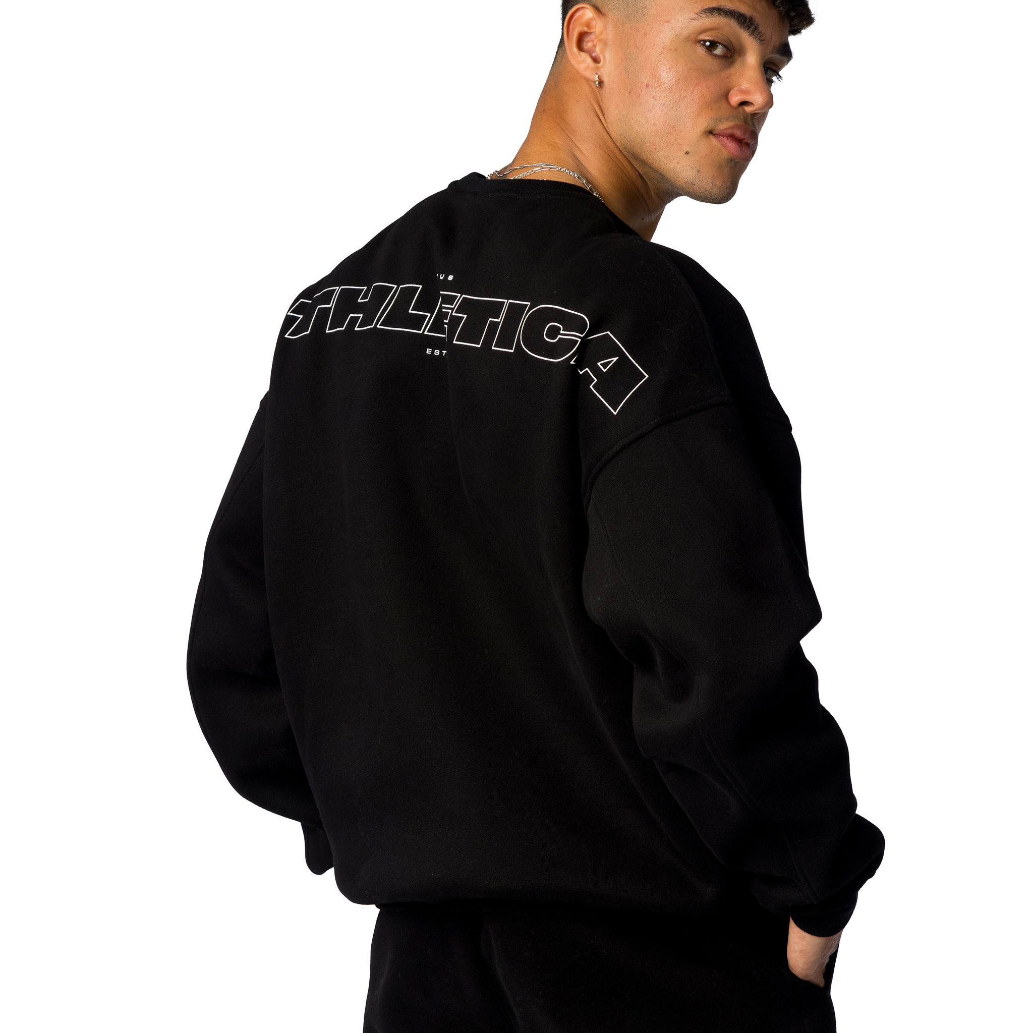 Athletica Unisex Crewneck | Midnight Black