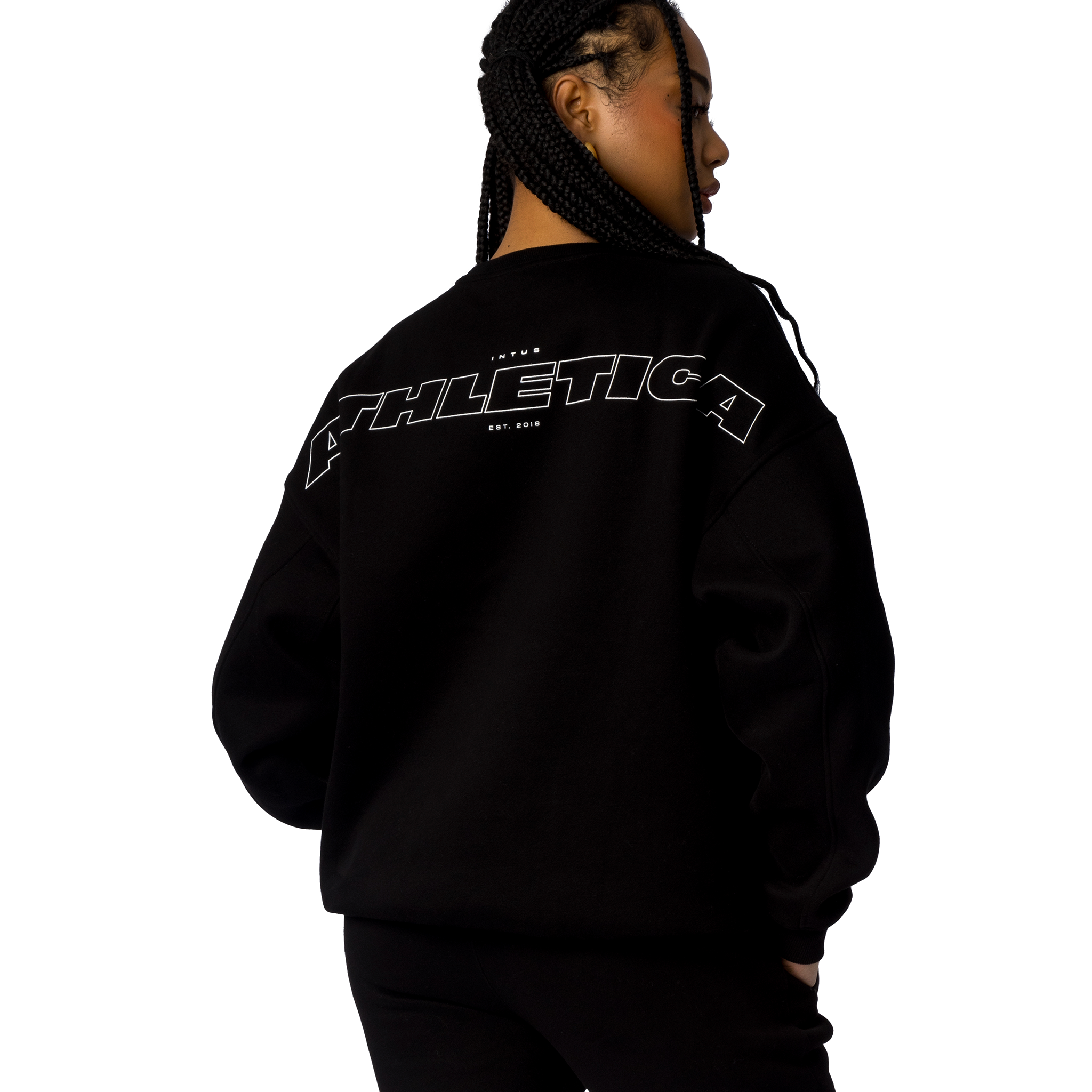 Athletica Unisex Crewneck | Midnight Black