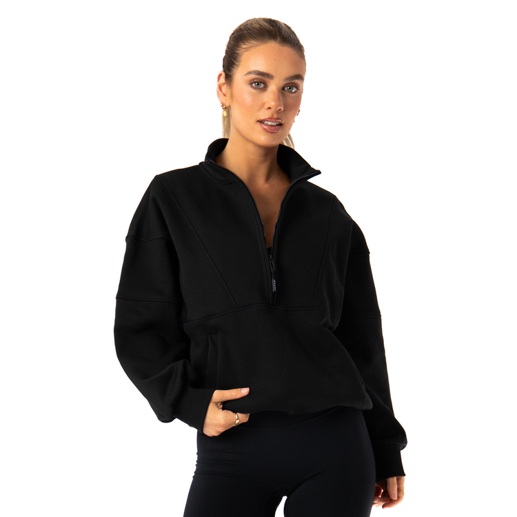 Eclipse Half-Zip | Midnight Black