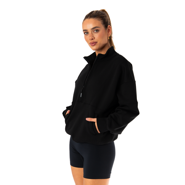 Eclipse Half-Zip | Midnight Black