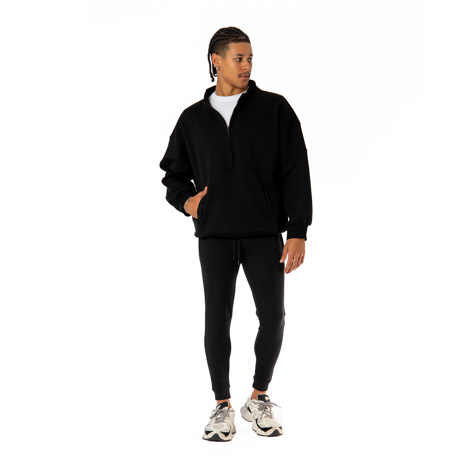 Eclipse Half-Zip | Midnight Black