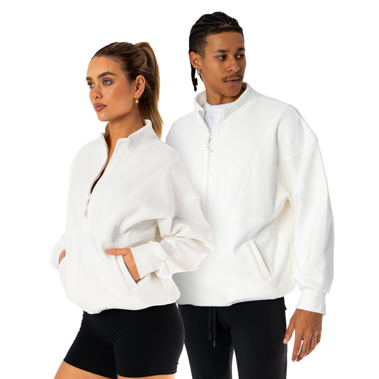 Eclipse Half-Zip | White