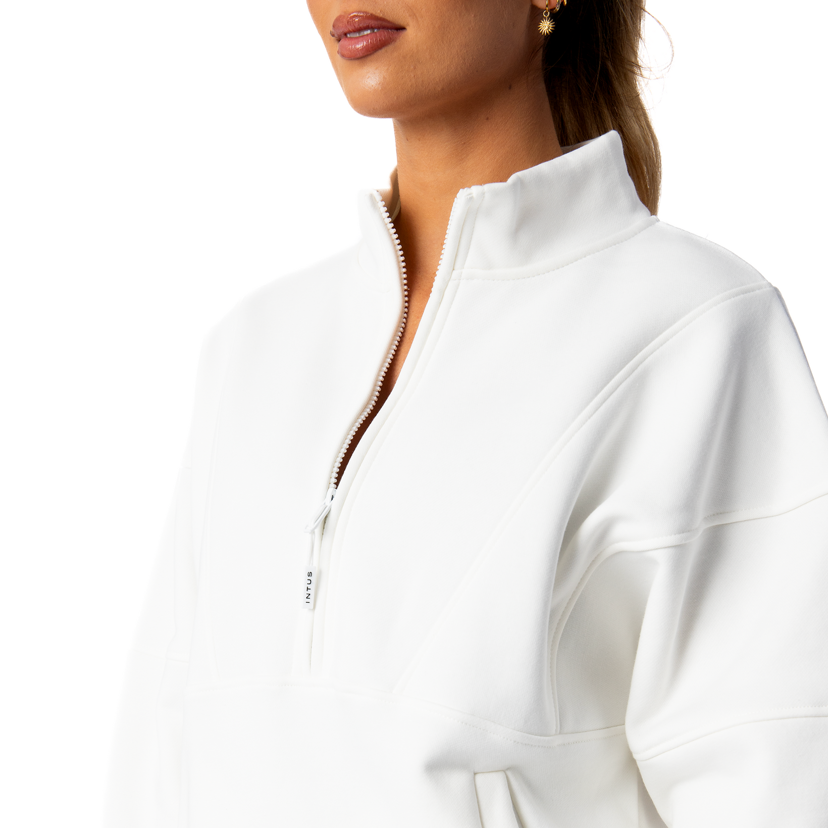 Eclipse Half-Zip | White