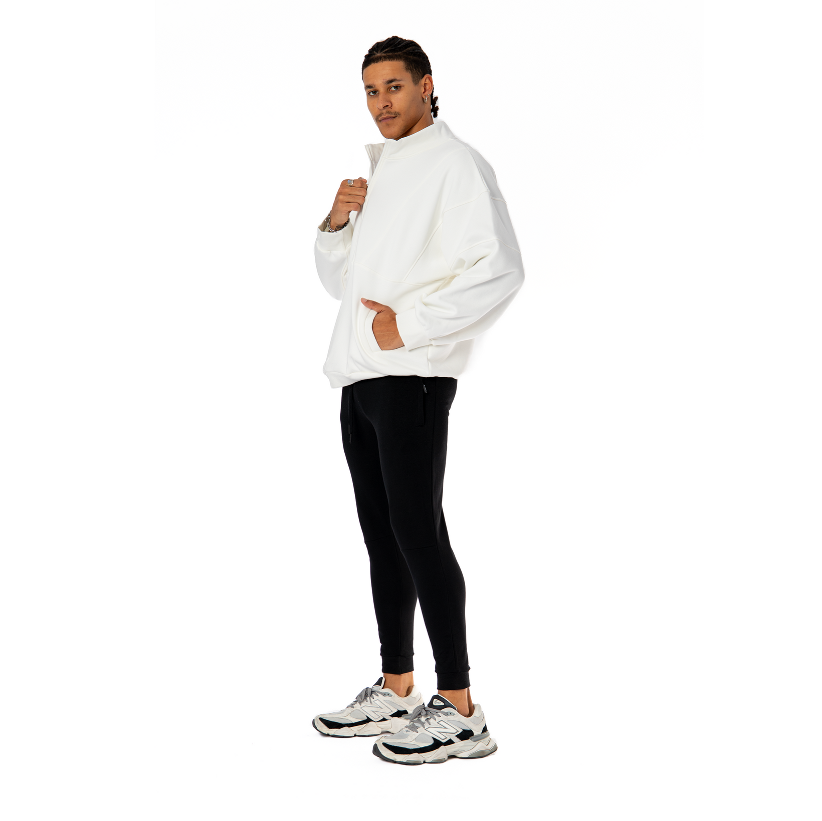 Eclipse Half-Zip | White