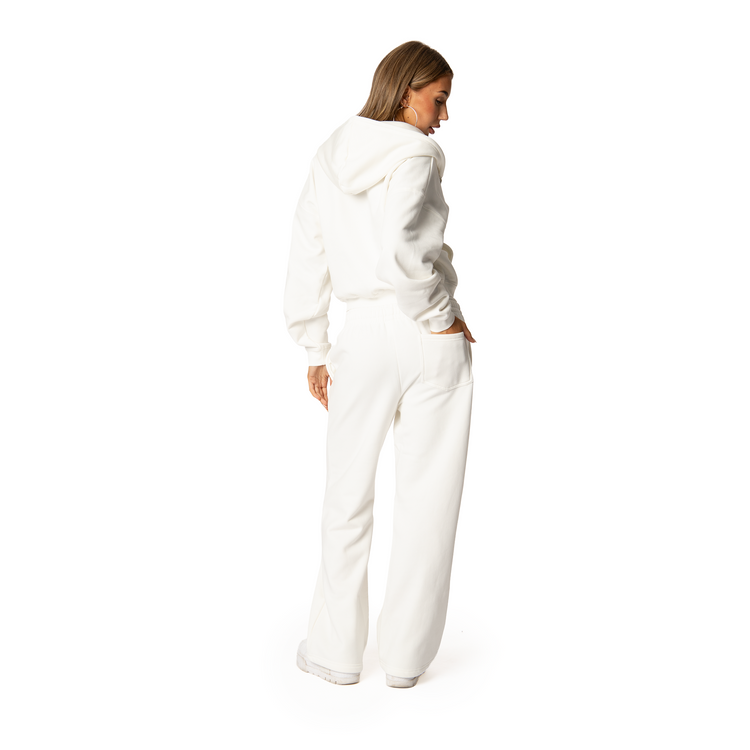 Aspen Zip-Up Hoodie | White