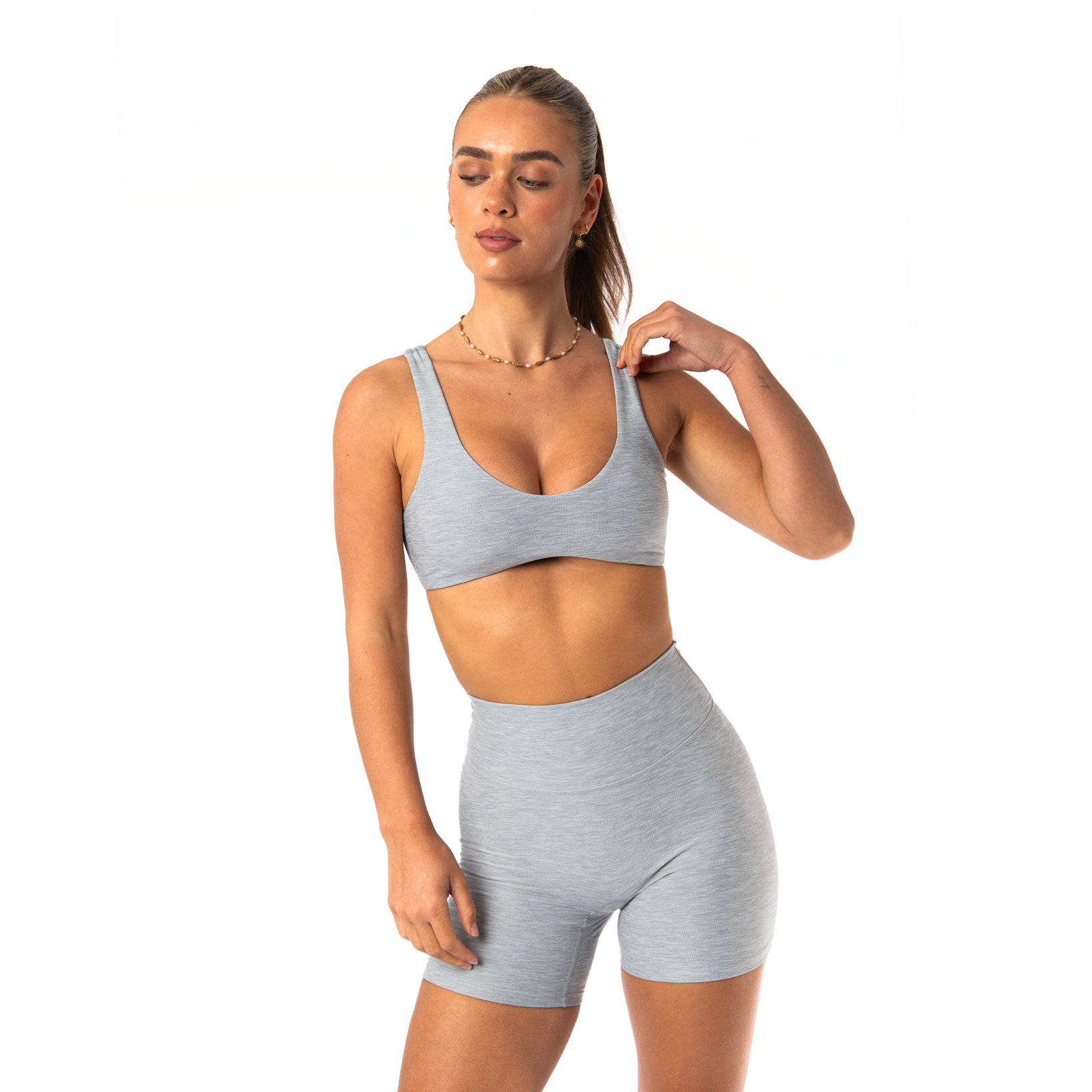 Delphine Crop | Marle Grey