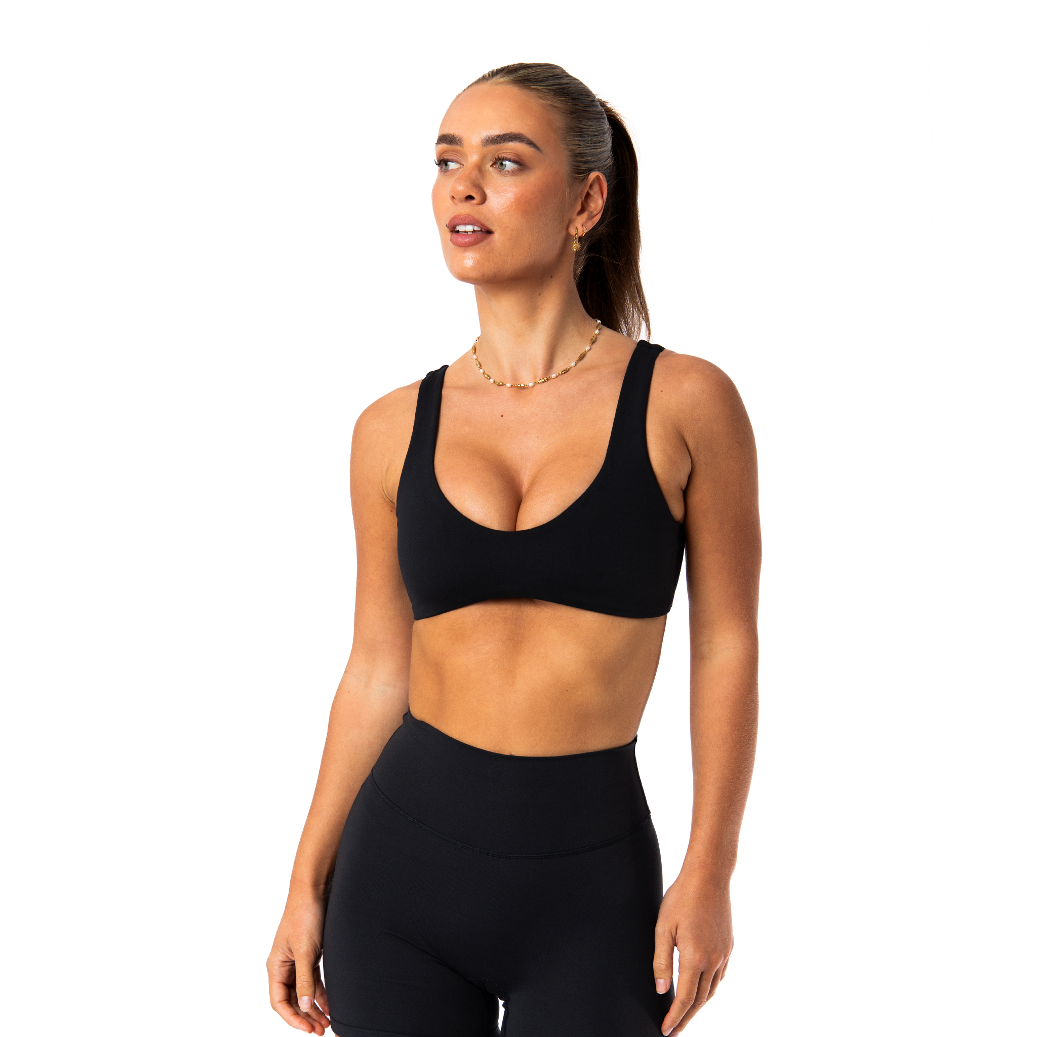 Delphine Crop | Midnight Black
