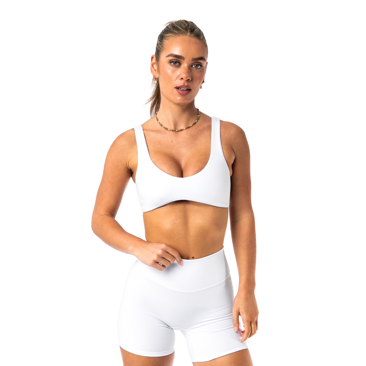 Delphine Crop | White
