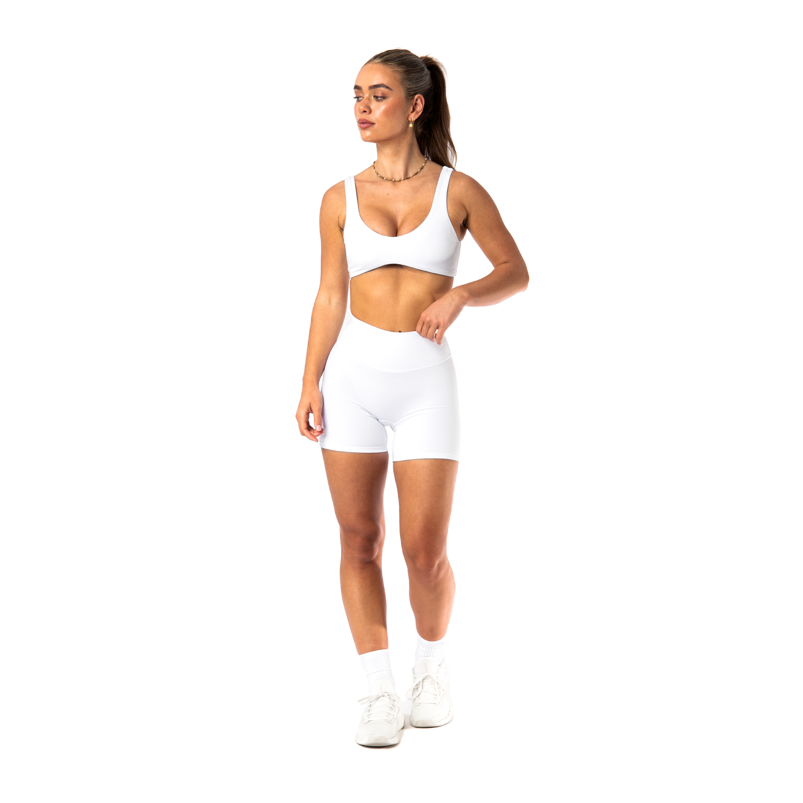 Delphine Crop | White