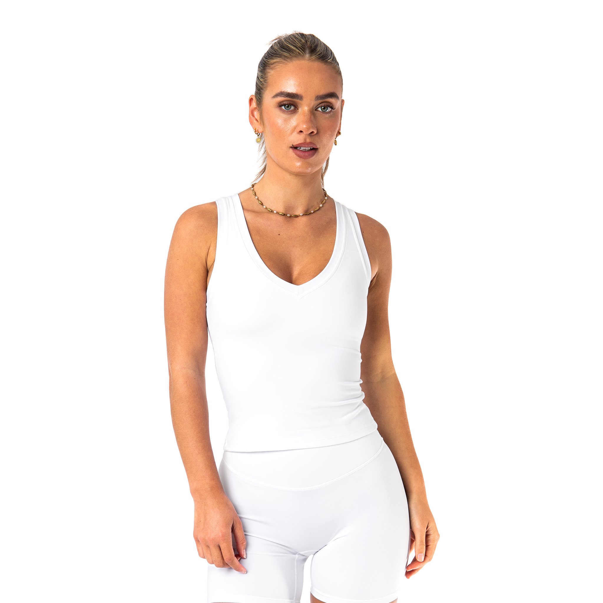 Delphine Tank | White