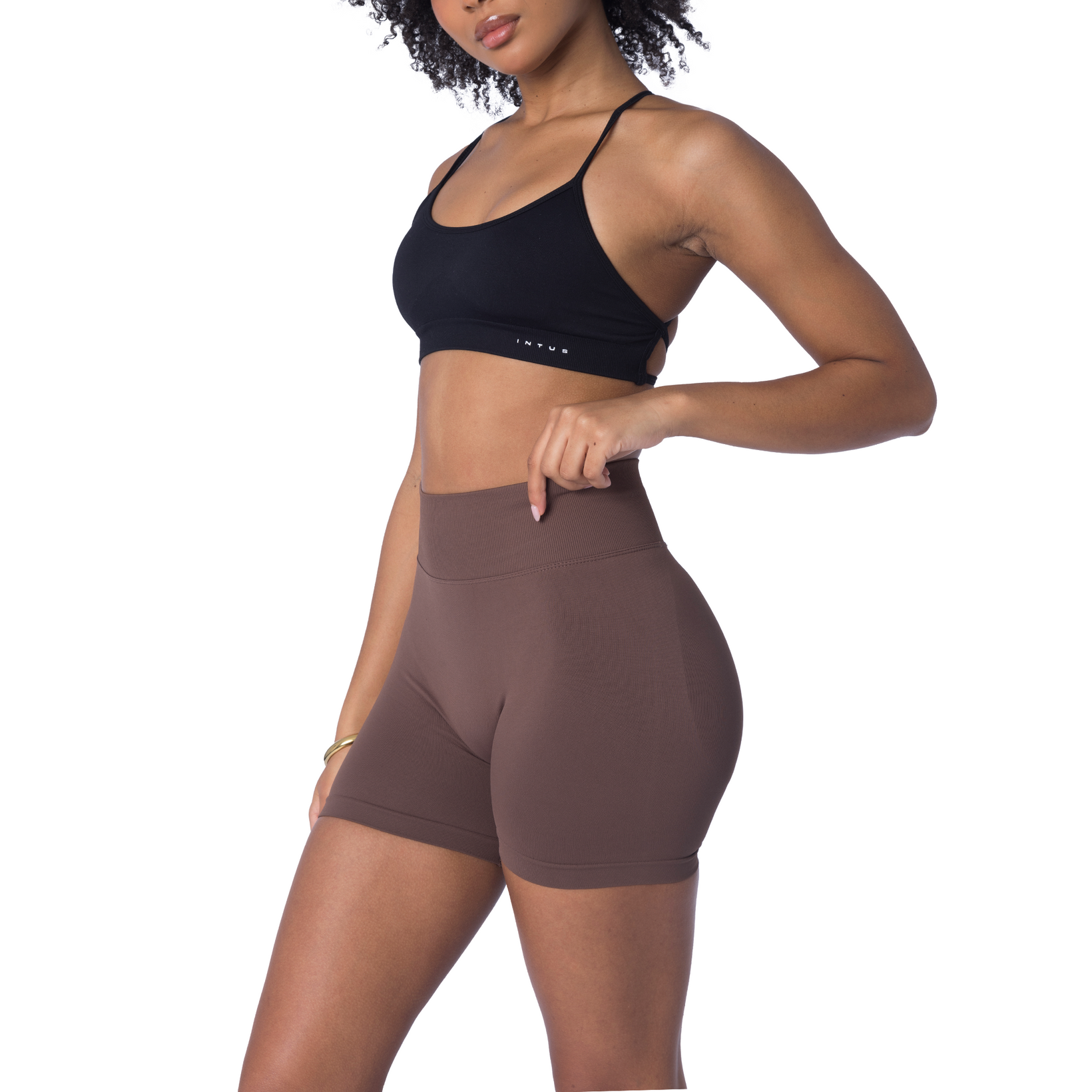 Kinetic Seamless Shorts | Espresso