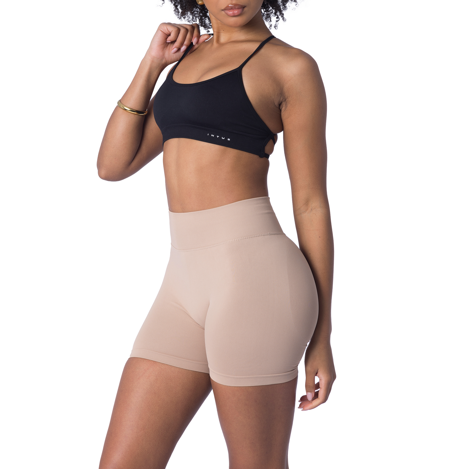 Kinetic Seamless Shorts | Latte