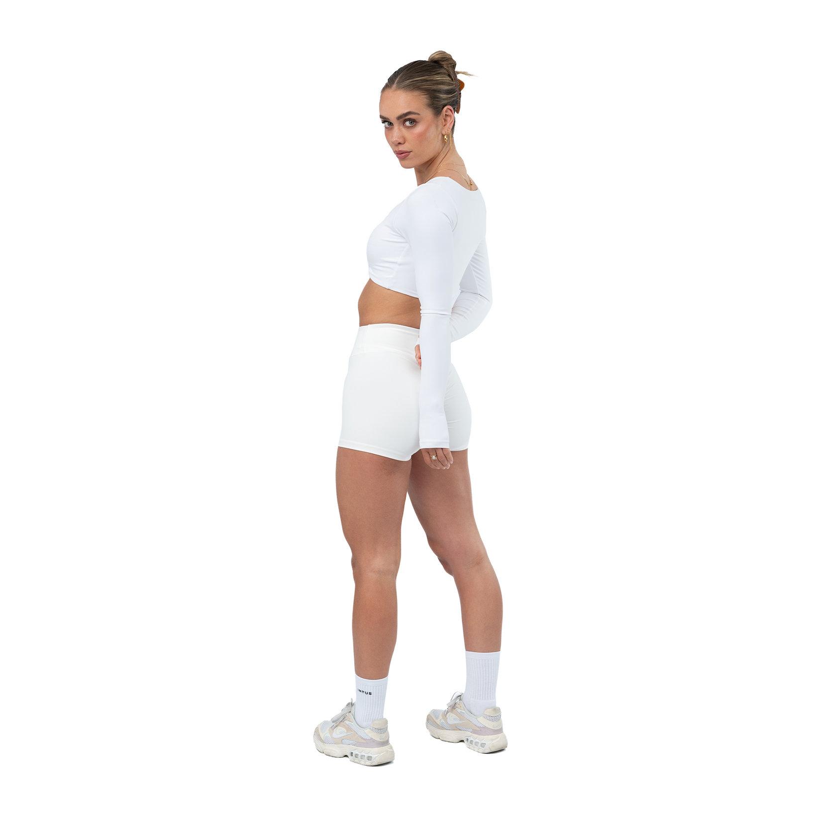 Athletica S2 – Long Sleeve Crop | White