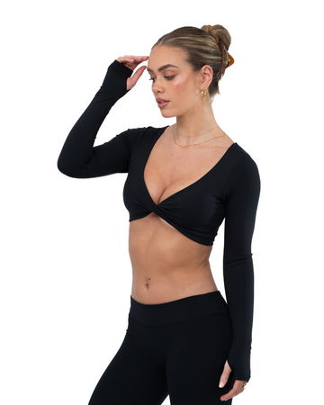 Black Sports Bras & Crops