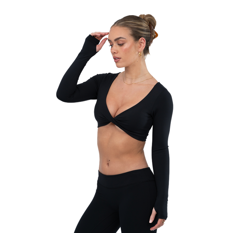 Athletica S2 – Long Sleeve Crop | Onyx