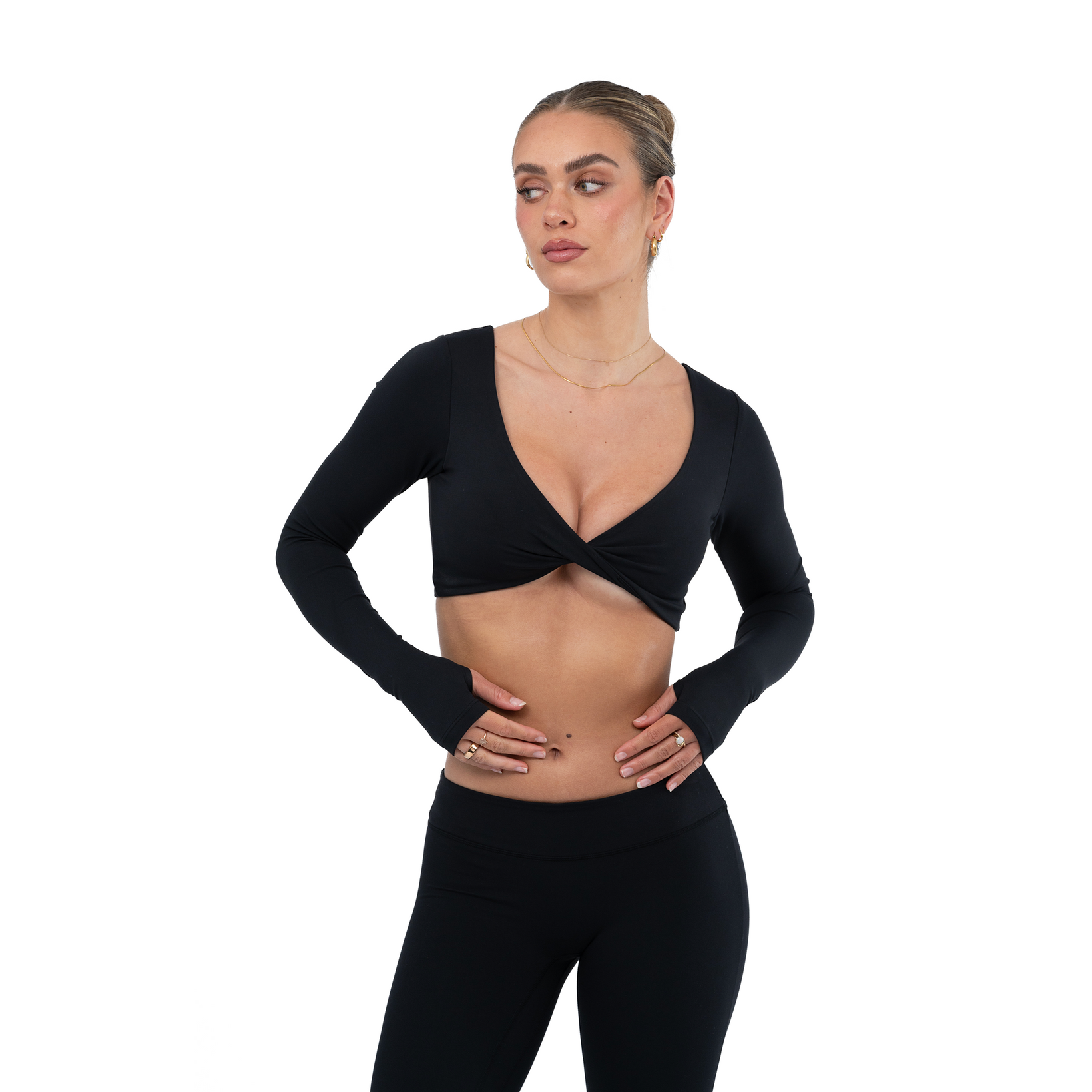 Athletica S2 – Long Sleeve Crop | Onyx
