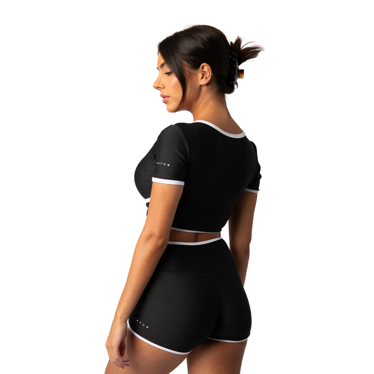 Athletica S3 – Crop Tee | Onyx