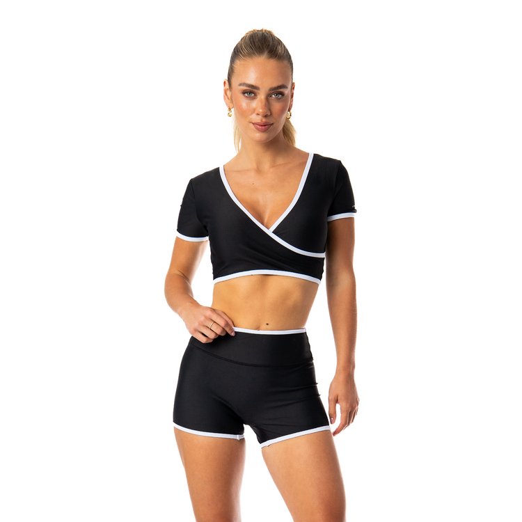 Athletica S3 – Crop Tee | Onyx