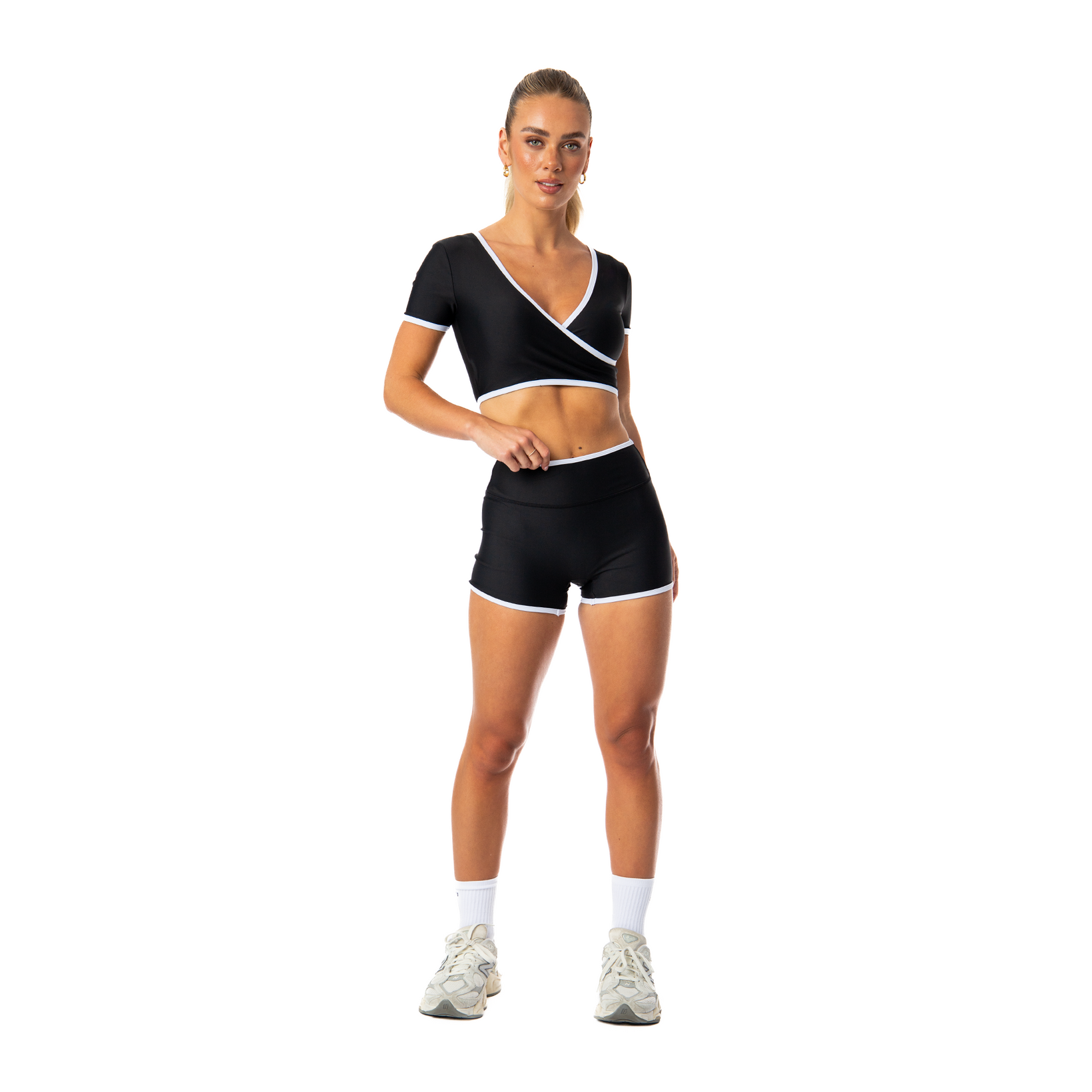 Athletica S3 – Crop Tee | Onyx
