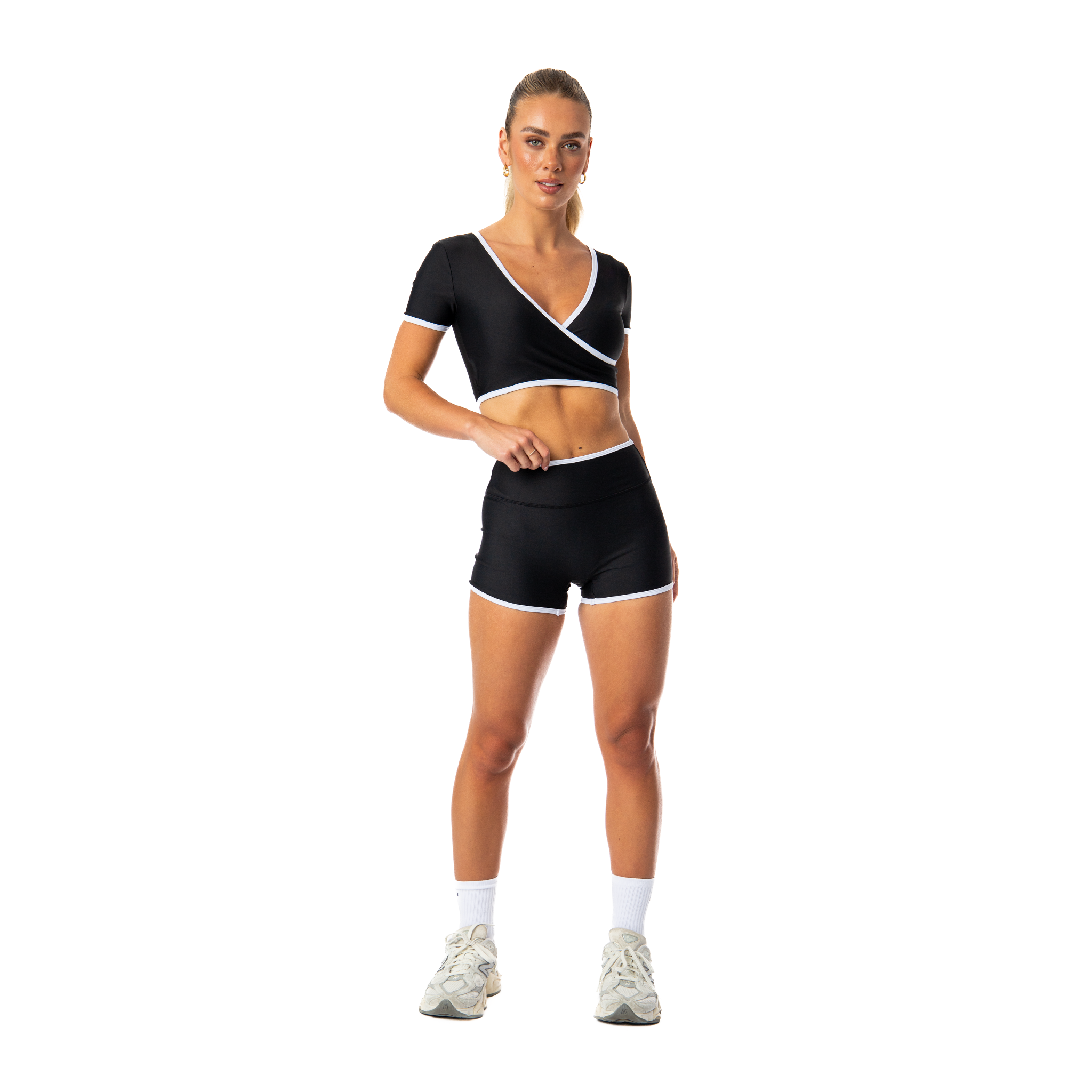 Athletica S3 – Crop Tee | Onyx