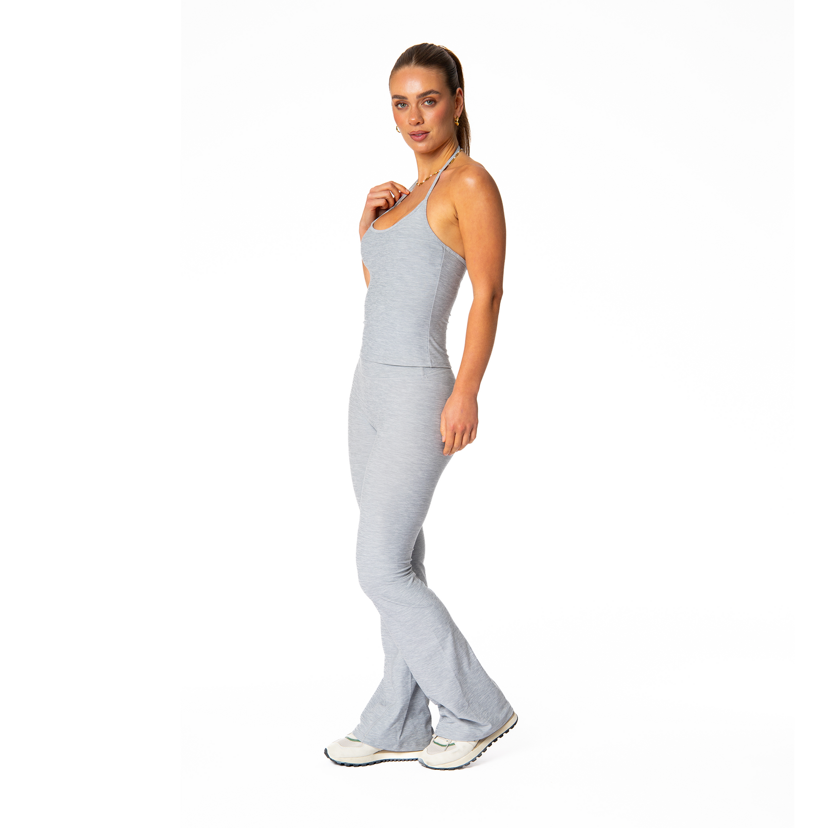 Solene Flare Leggings | Marle Grey