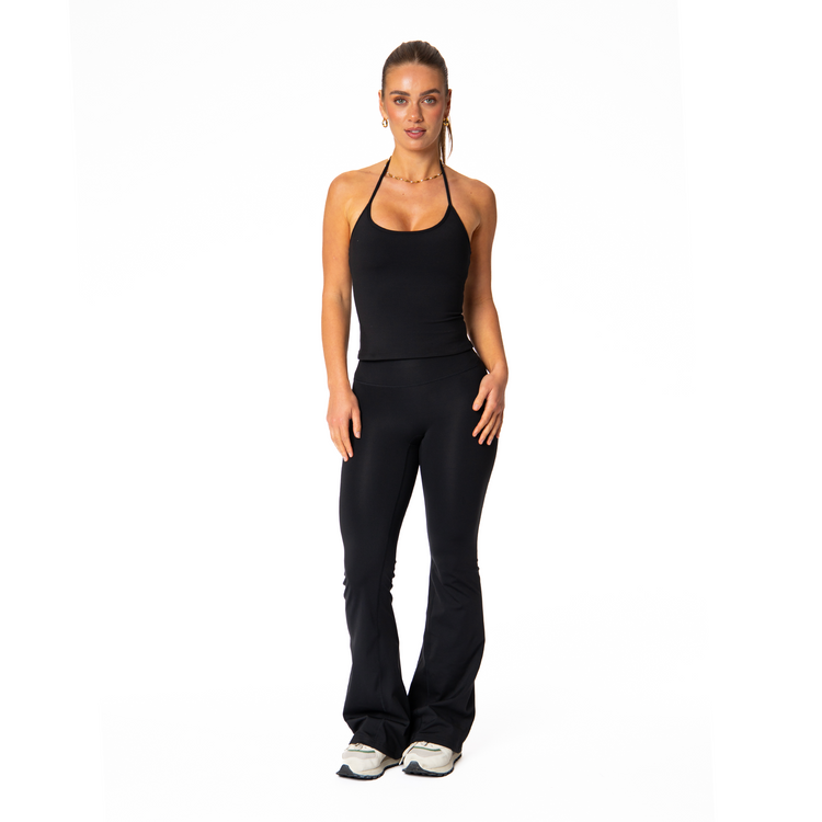 Solene Flare Leggings | Midnight Black
