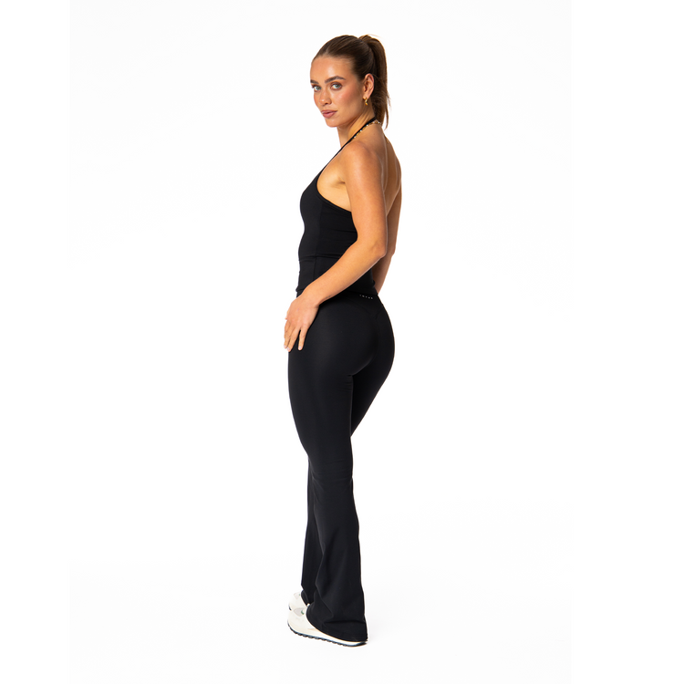 Solene Flare Leggings | Midnight Black