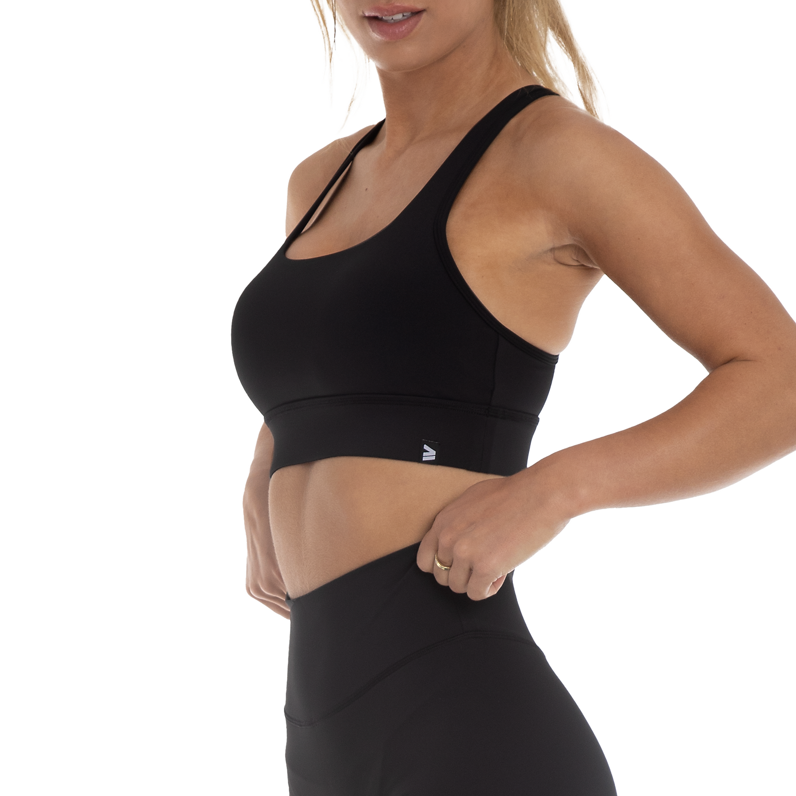 Vibe Sports Bra | Midnight Black